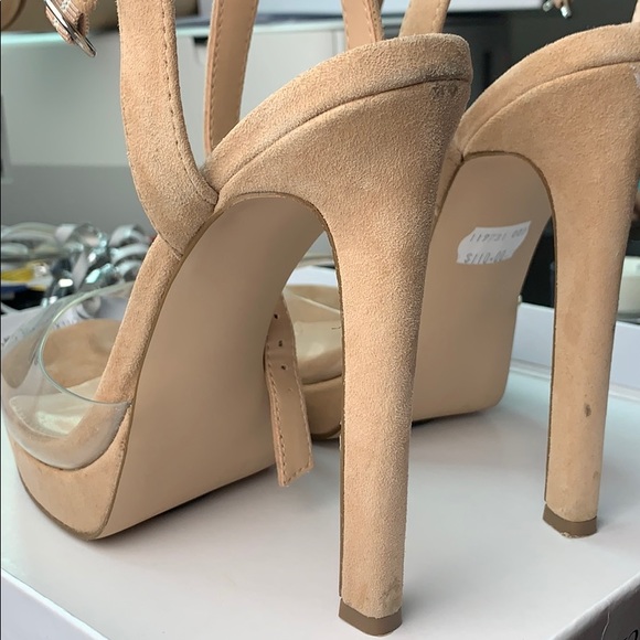Steve Madden Tan suede high heels - Picture 3 of 12